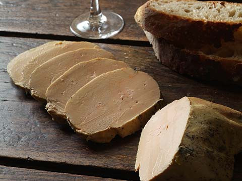 Half-cooked foie gras